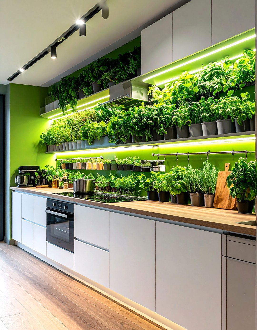 The Indoor Herb Garden Kitchen - 30 elegant luxury modern kitchen designs