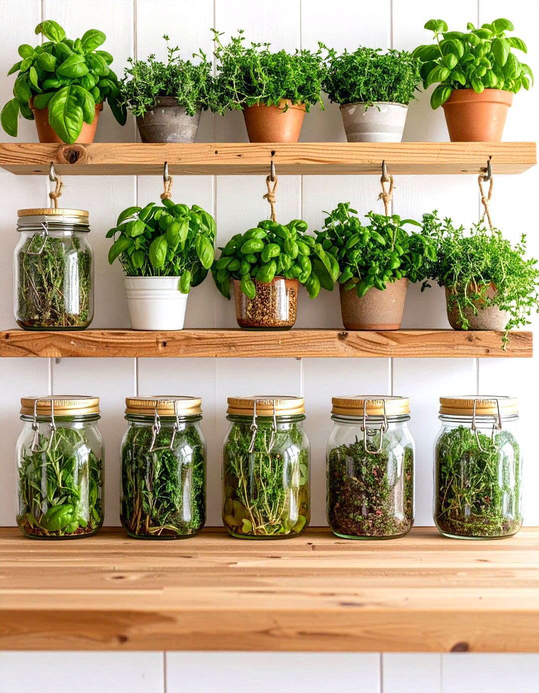 The Indoor Mason Jar Herb Garden - 30 layout herb garden design ideas