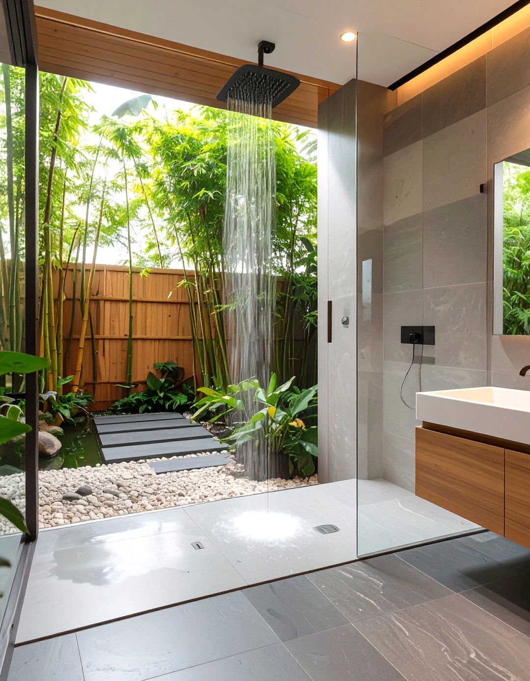 The Indoor Outdoor Bathroom Shower - 30 bathroom shower designs
