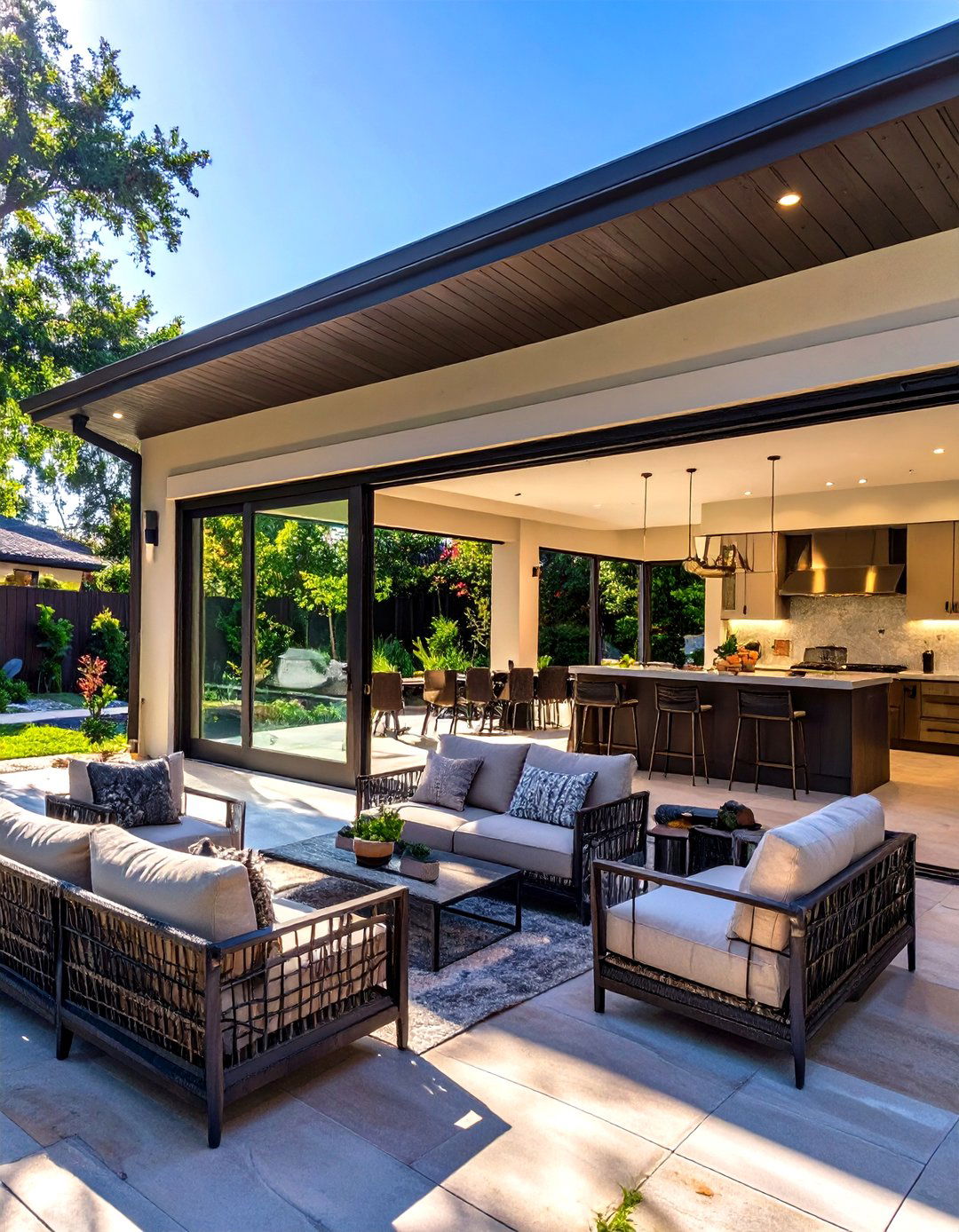 The Indoor Outdoor Entertainment Zone - 30 enclosed breezeway ideas from garage to house