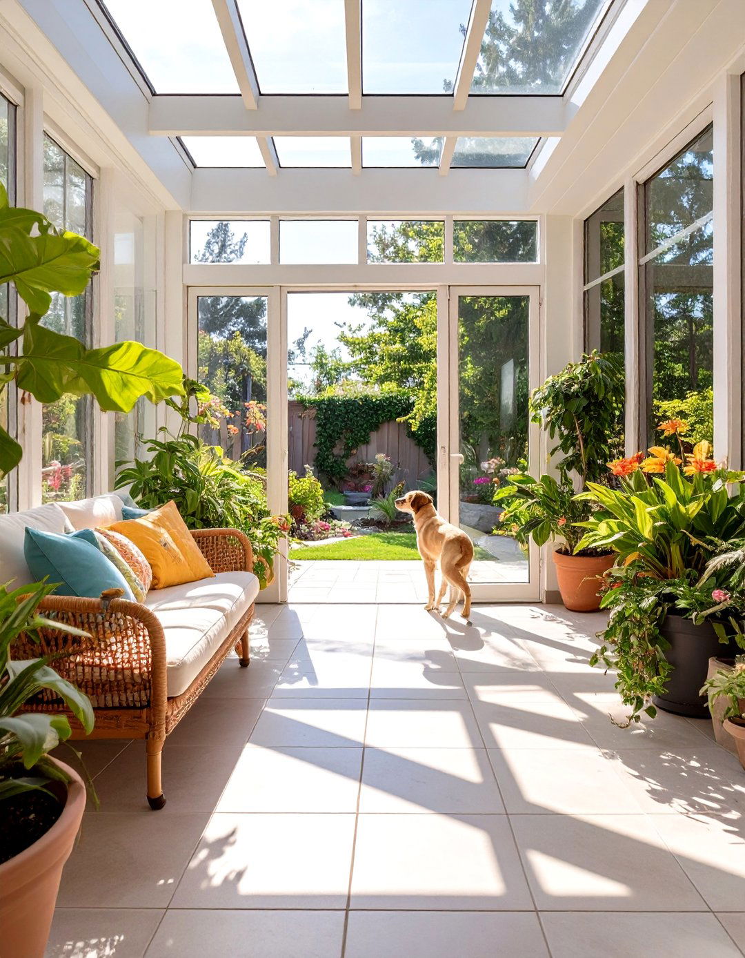 The Indoor Outdoor Sunroom Sanctuary - 30 ai pet-friendly home design ideas