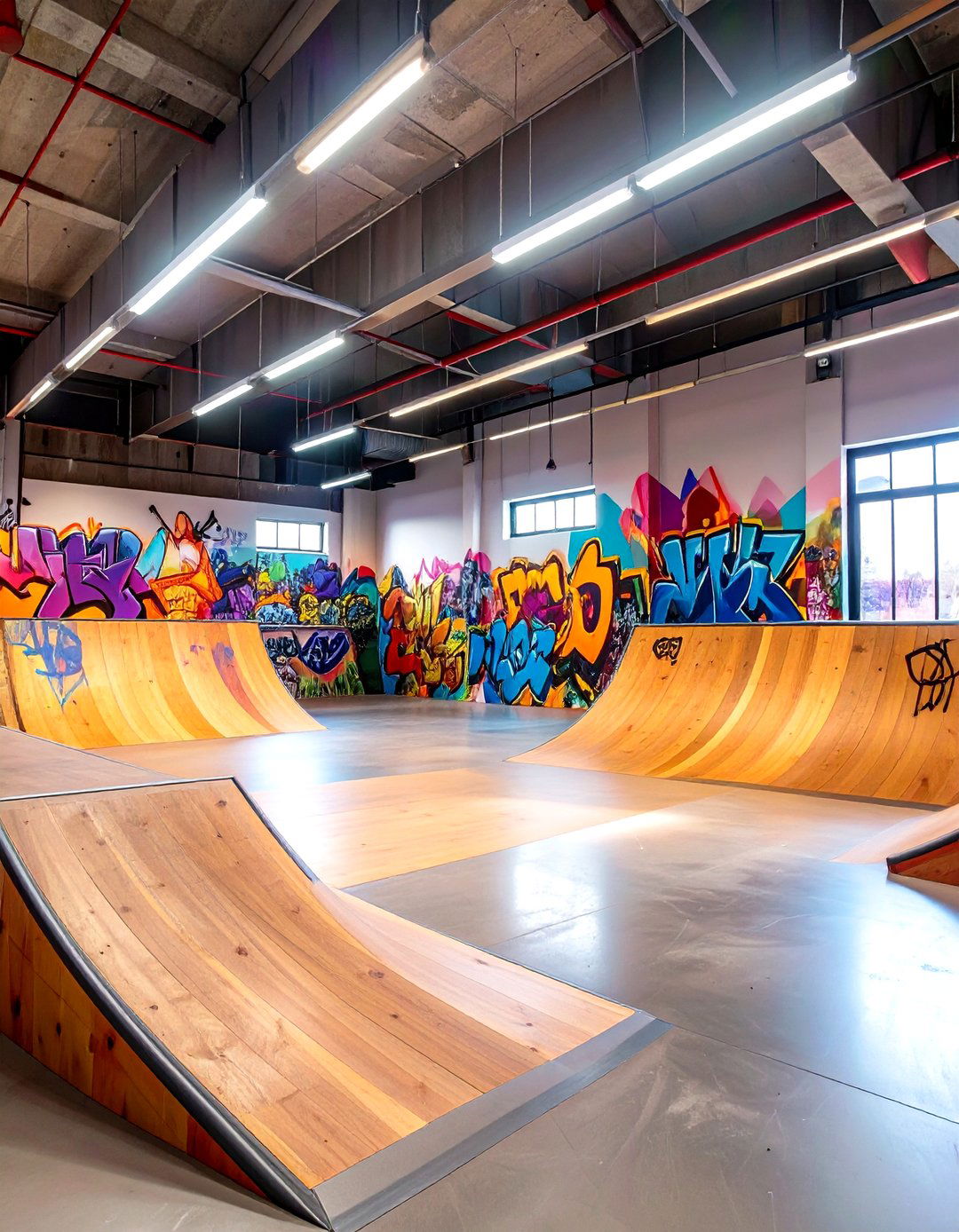 The Indoor Skate and Scooter Park - 30 garage room ideas