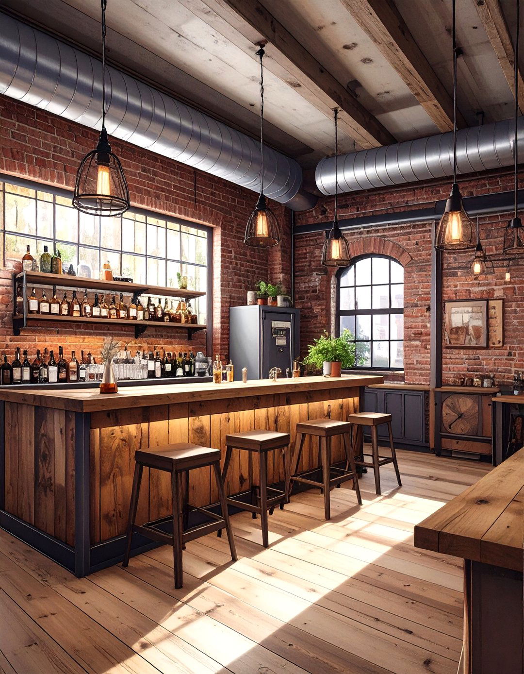 The Industrial Basement Bar Vibe - 30 bar ideas for basement