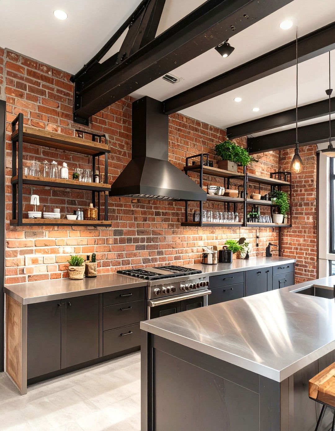 The Industrial Black Metal Angle - 30 backsplash edge trim ideas