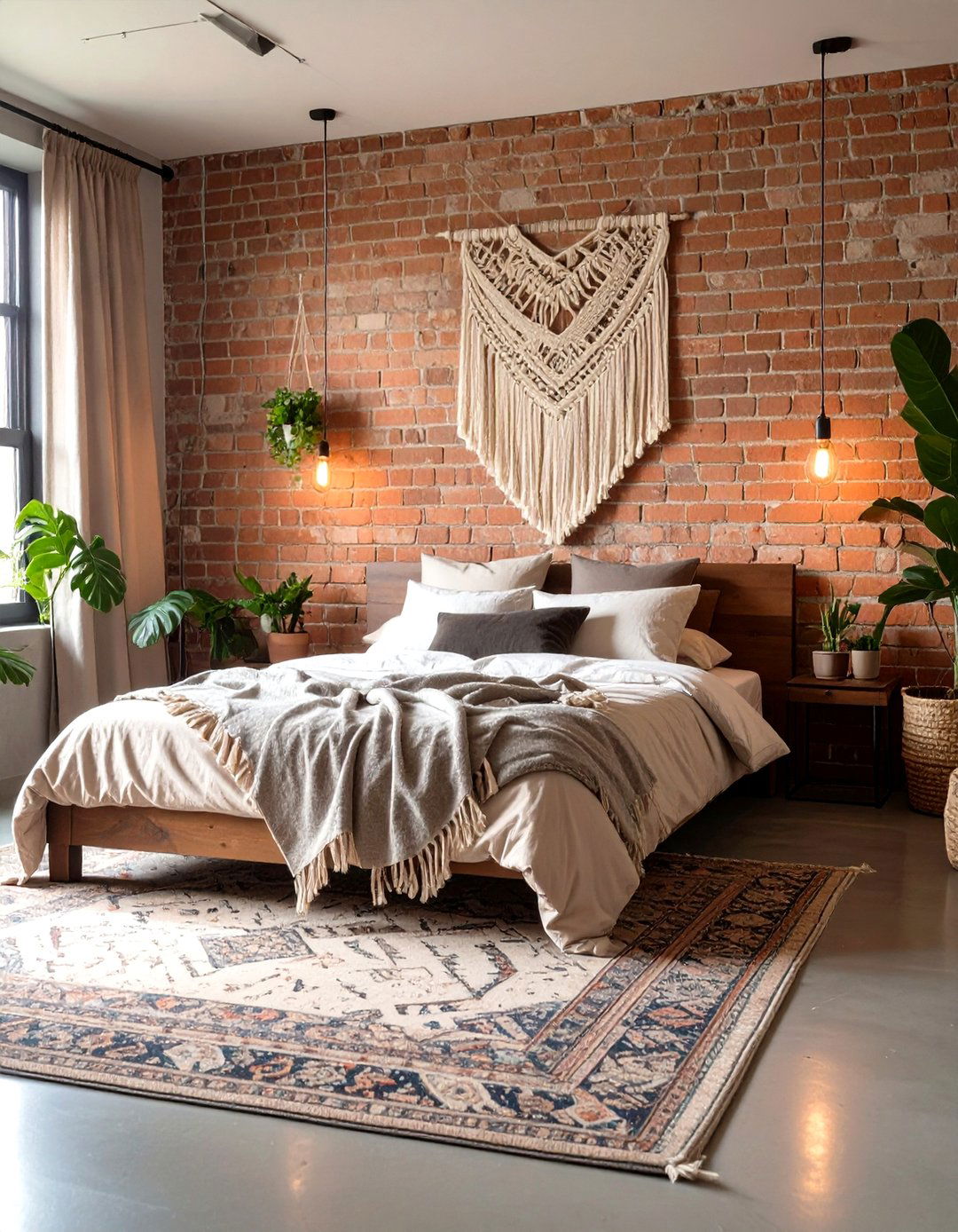 The Industrial Bohemian Loft Bedroom - 30 interior design blogs ideas