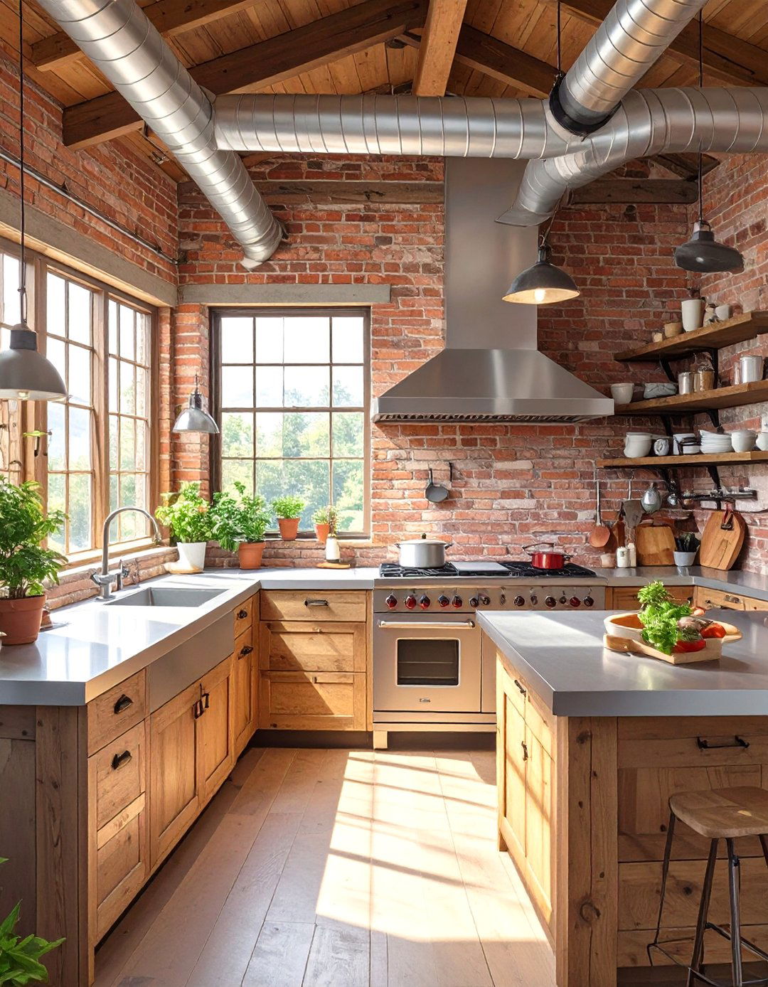 The Industrial Cabin Kitchen - 30 cabin kitchen ideas