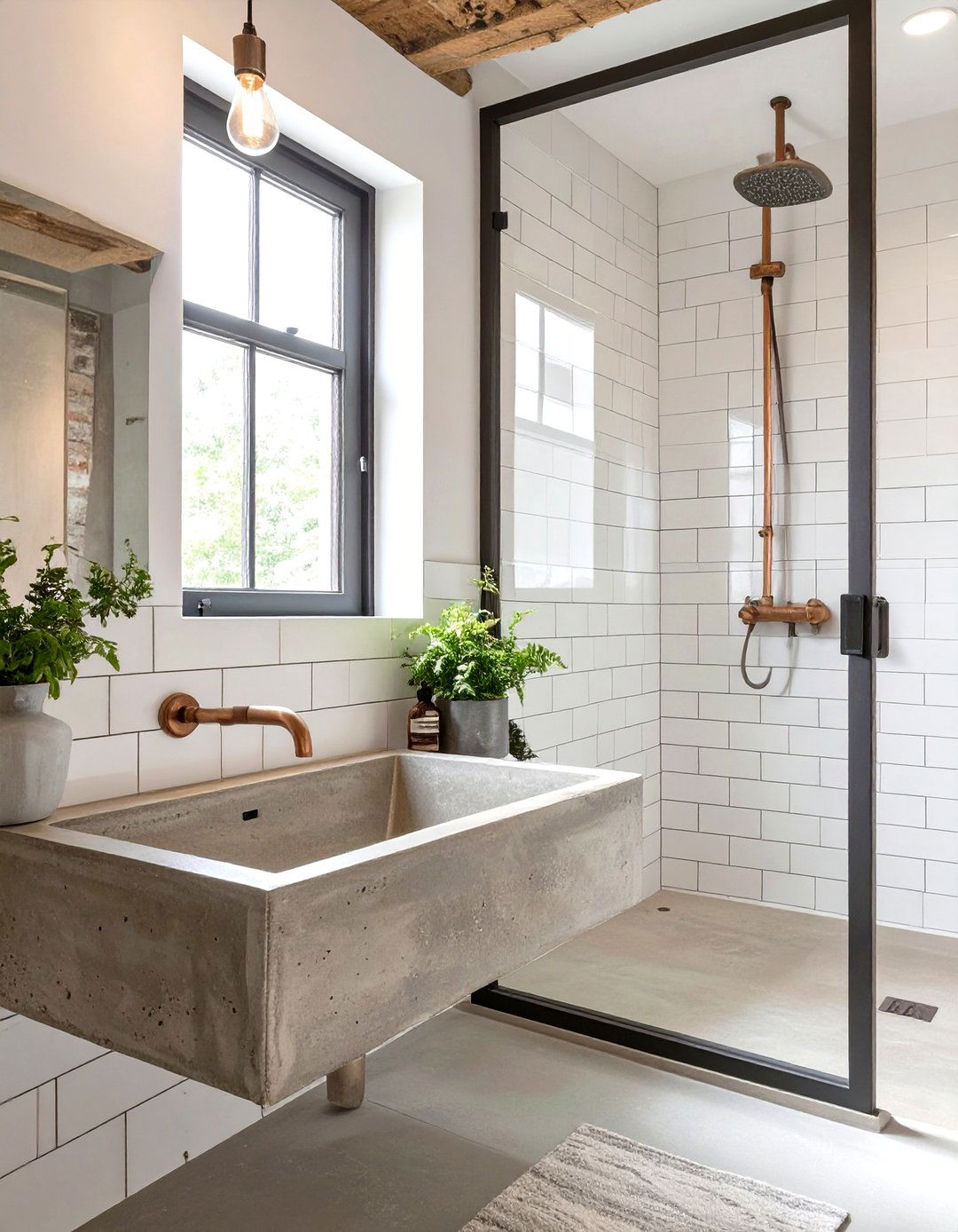 The Industrial Chic Bathroom - 30 kitchen and bath design ideas