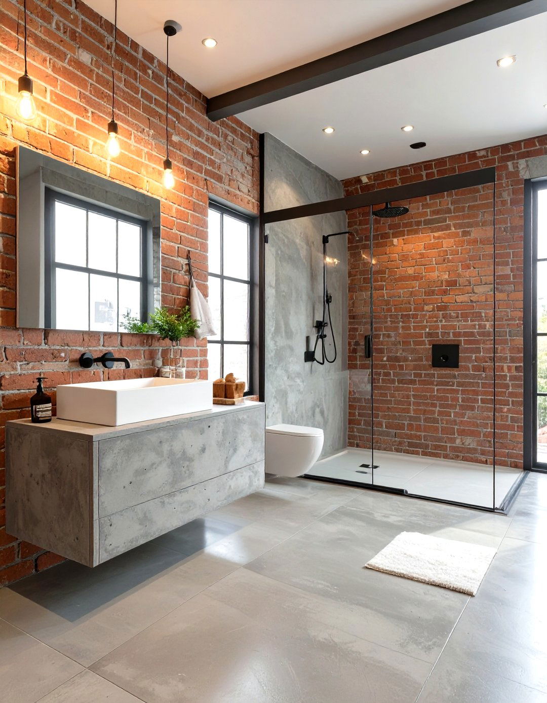 The Industrial Chic Bathroom - 30 luxury bathroom ideas