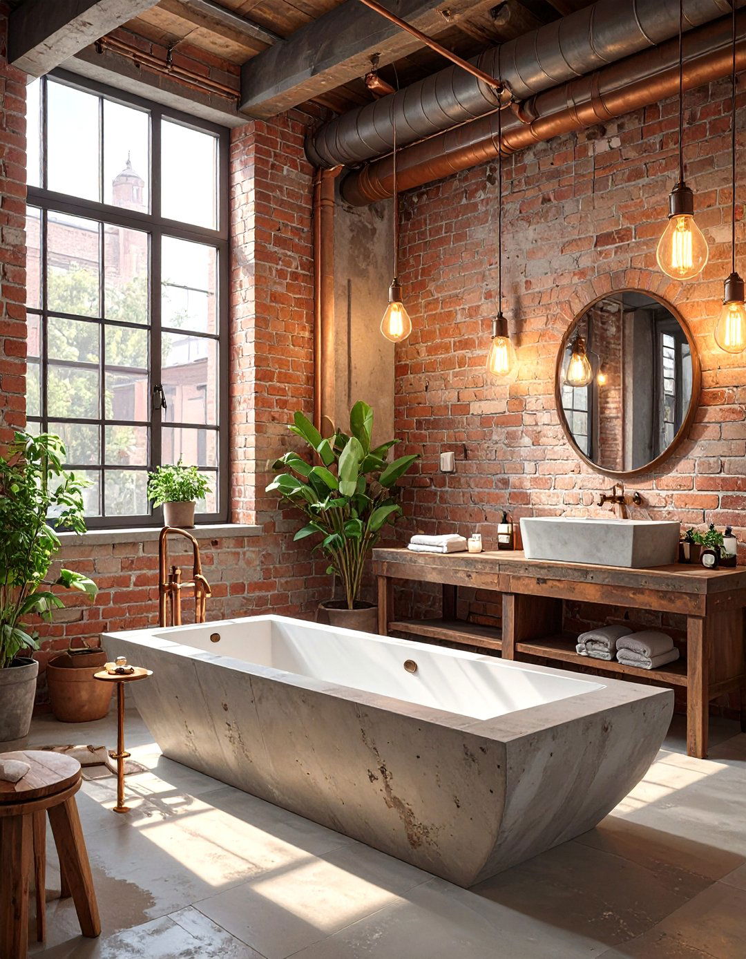 The Industrial Chic Bathroom - 30 bathroom reno ideas