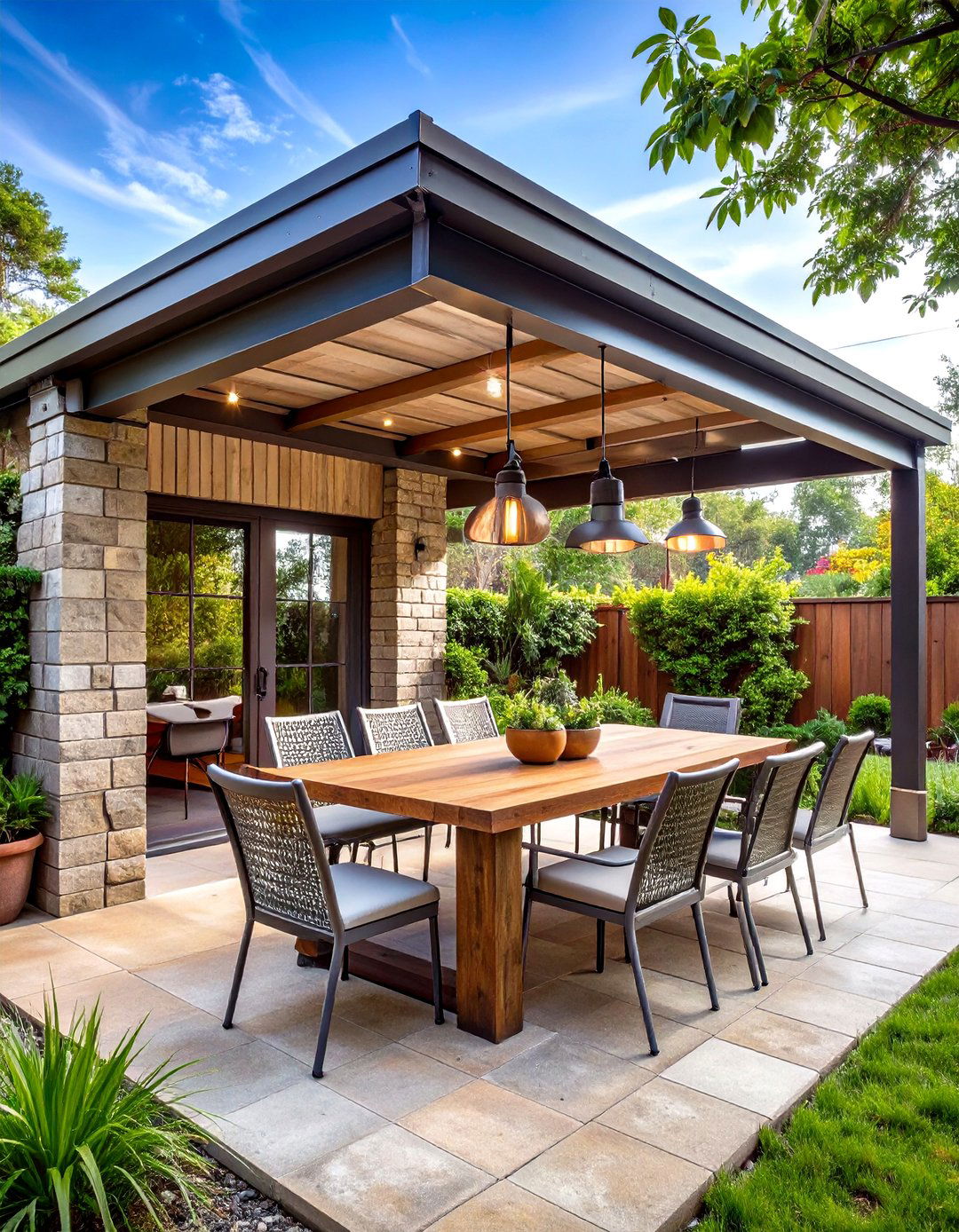 The Industrial Chic Cinder Block Room - 30 enclosed patio ideas on a budget