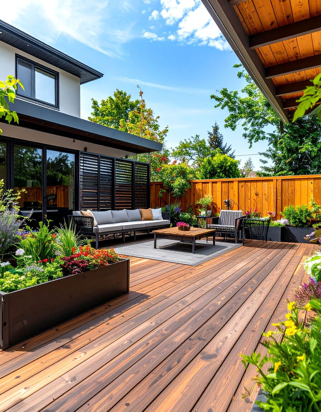30 Creative Ground Level Deck Ideas for Outdoor Living - We Love Home Blog