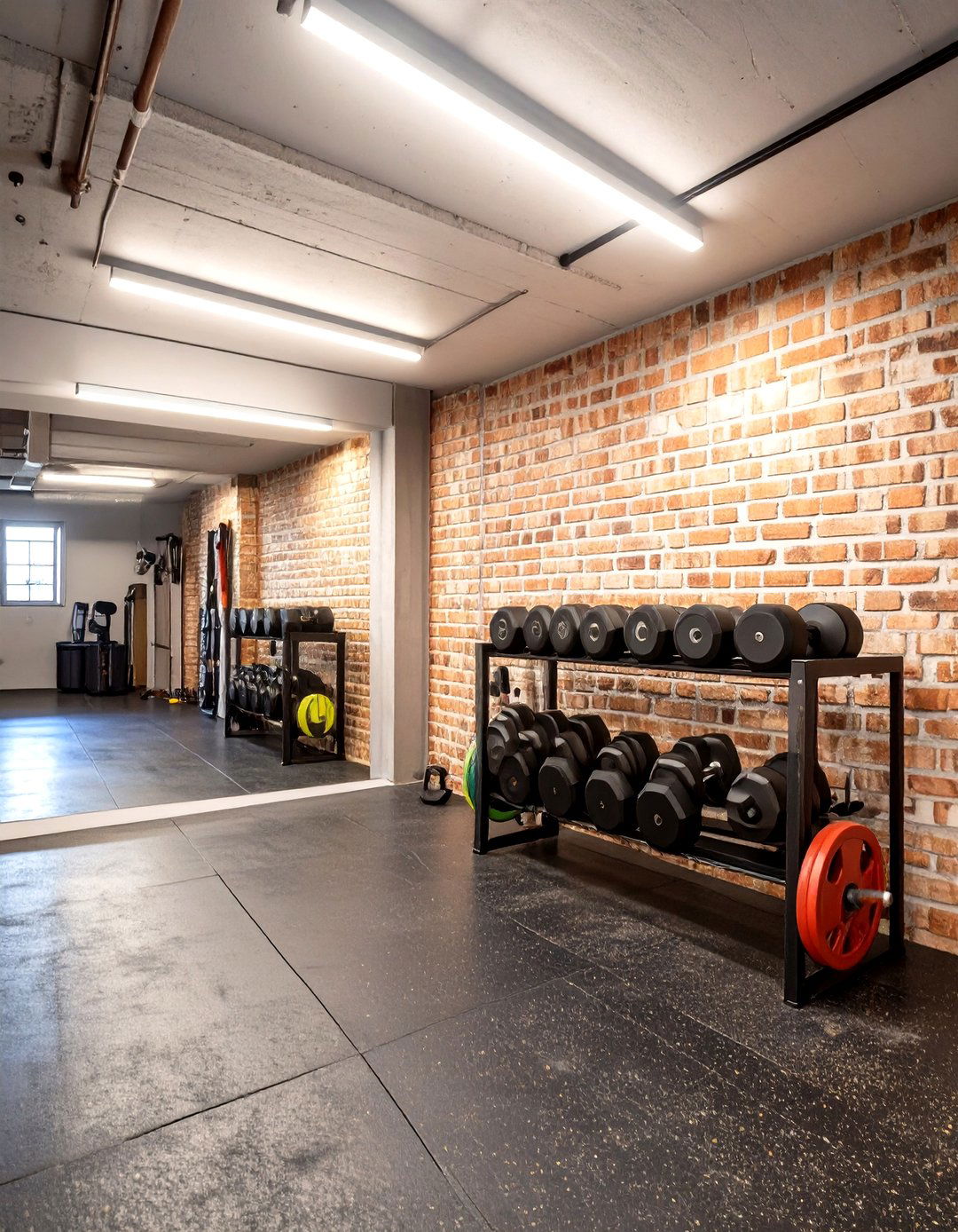 The Industrial Chic Home Gym - 30 cool garage makeover ideas