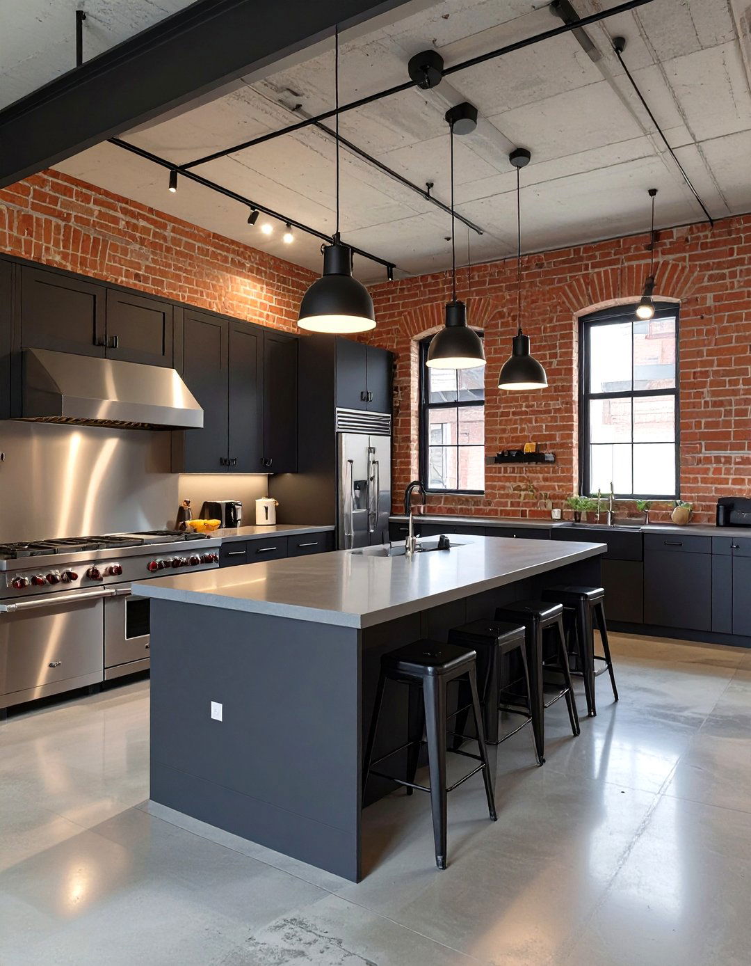 The Industrial Chic Kitchen with Concrete - 30 contemporary luxury modern kitchen designs