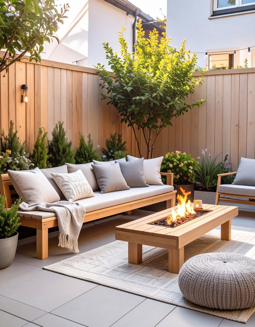 The Industrial Chic Patio - 30 modern small backyard ideas