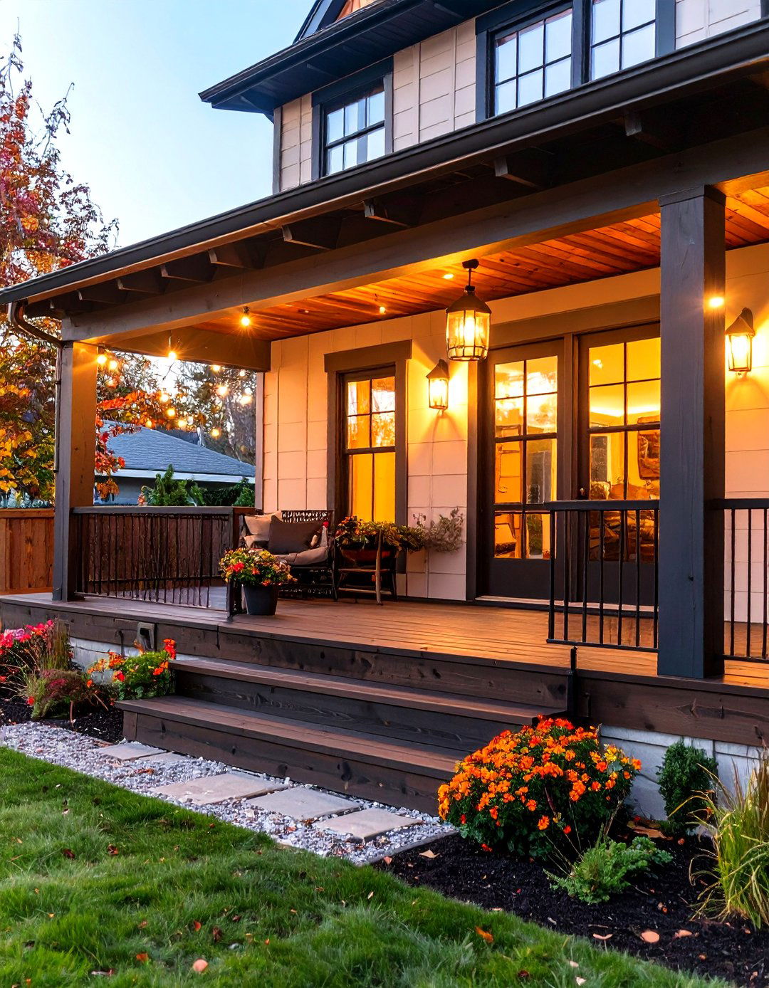 The Industrial Chic Porch Design - 30 front porch deck ideas