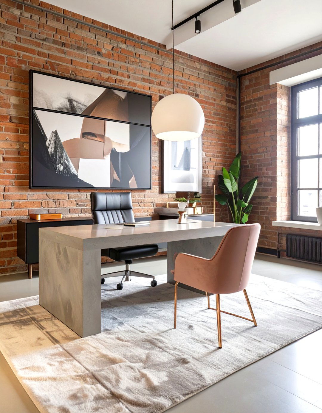 The Industrial Chic Workspace - 30 office set up ideas