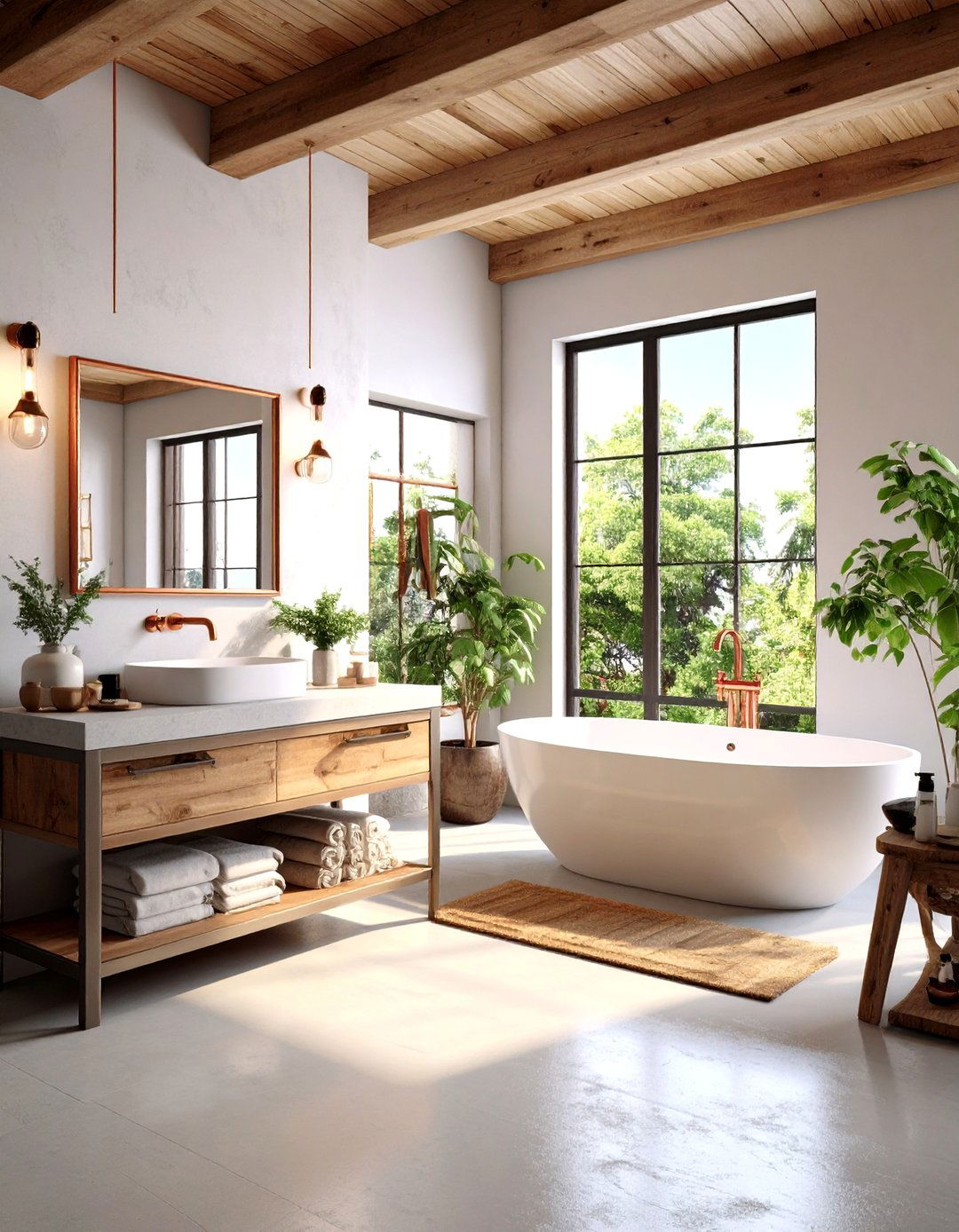 The Industrial Coastal Bathroom - 30 ai coastal bathroom ideas