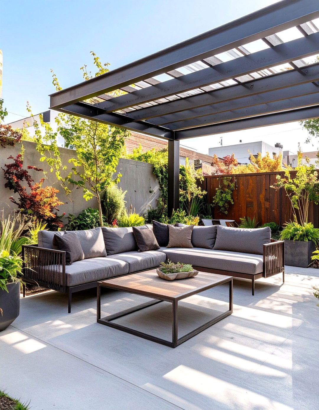 The Industrial Concrete Patio - 30 modern patio ideas