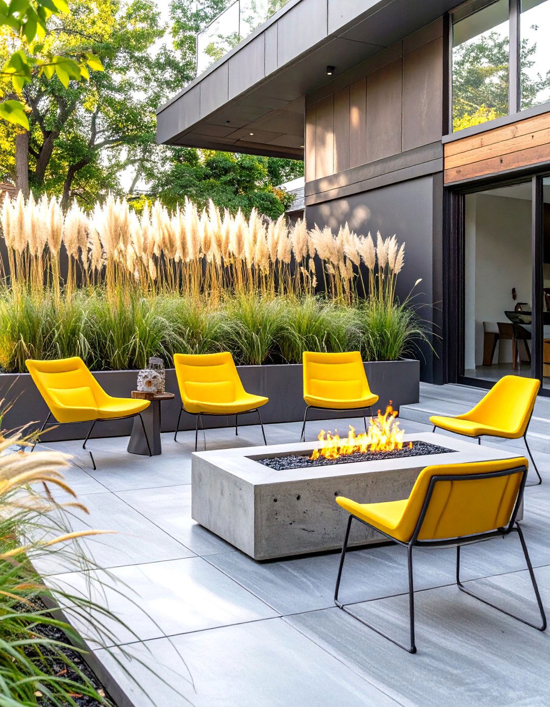 The Industrial Concrete Patio - 30 modern backyard ideas no grass