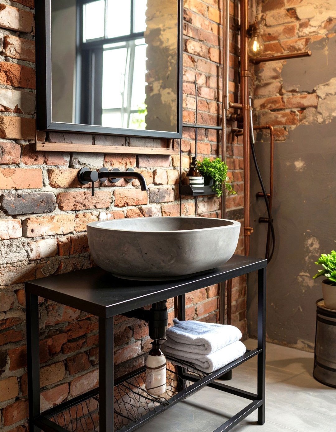 The Industrial Concrete Vessel Bathroom Sink - 30 bathroom sink ideas