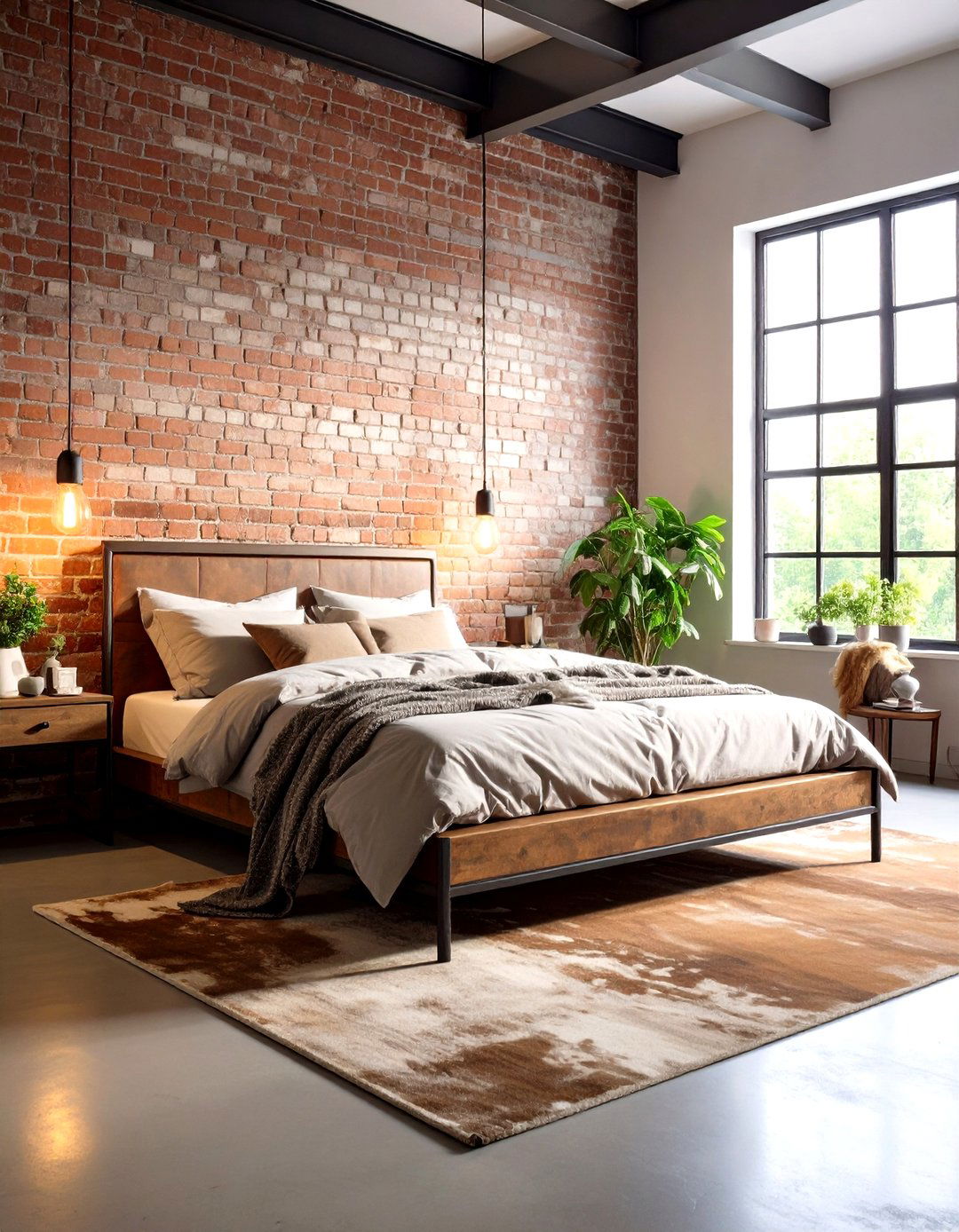 The Industrial Earth Bedroom - 30 earthy bedroom ideas