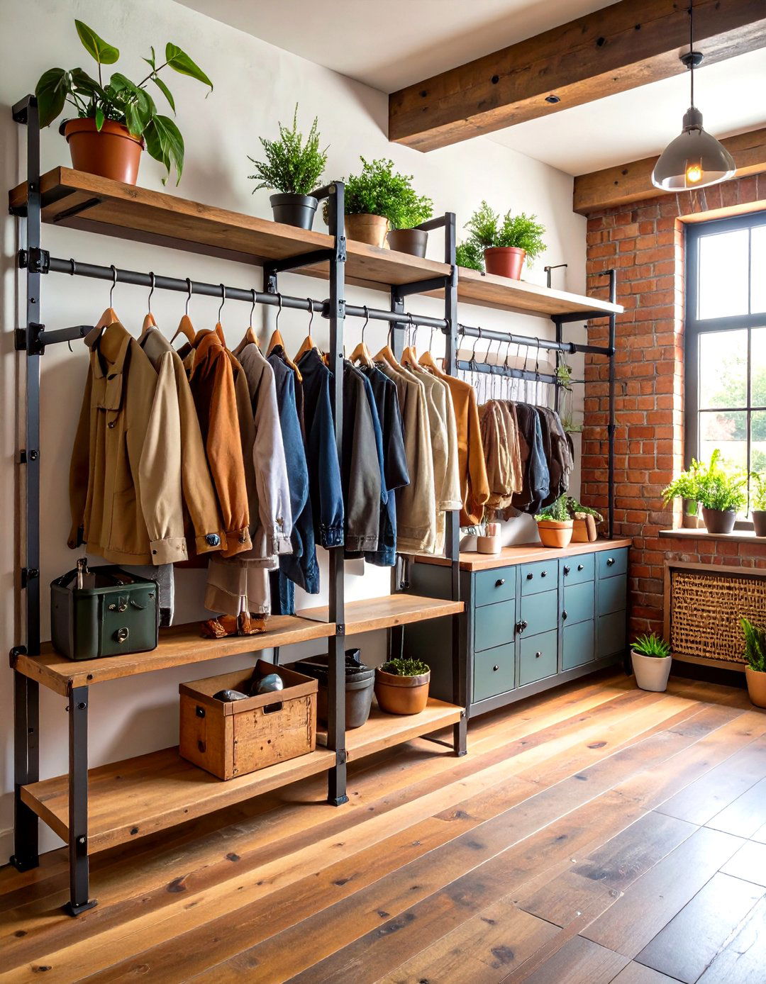 The Industrial Entryway Closet Loft - 30 entryway closet ideas