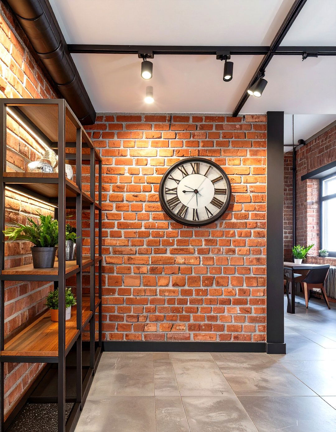 The Industrial Exposed Brick Accent - 30 home wall decor ideas