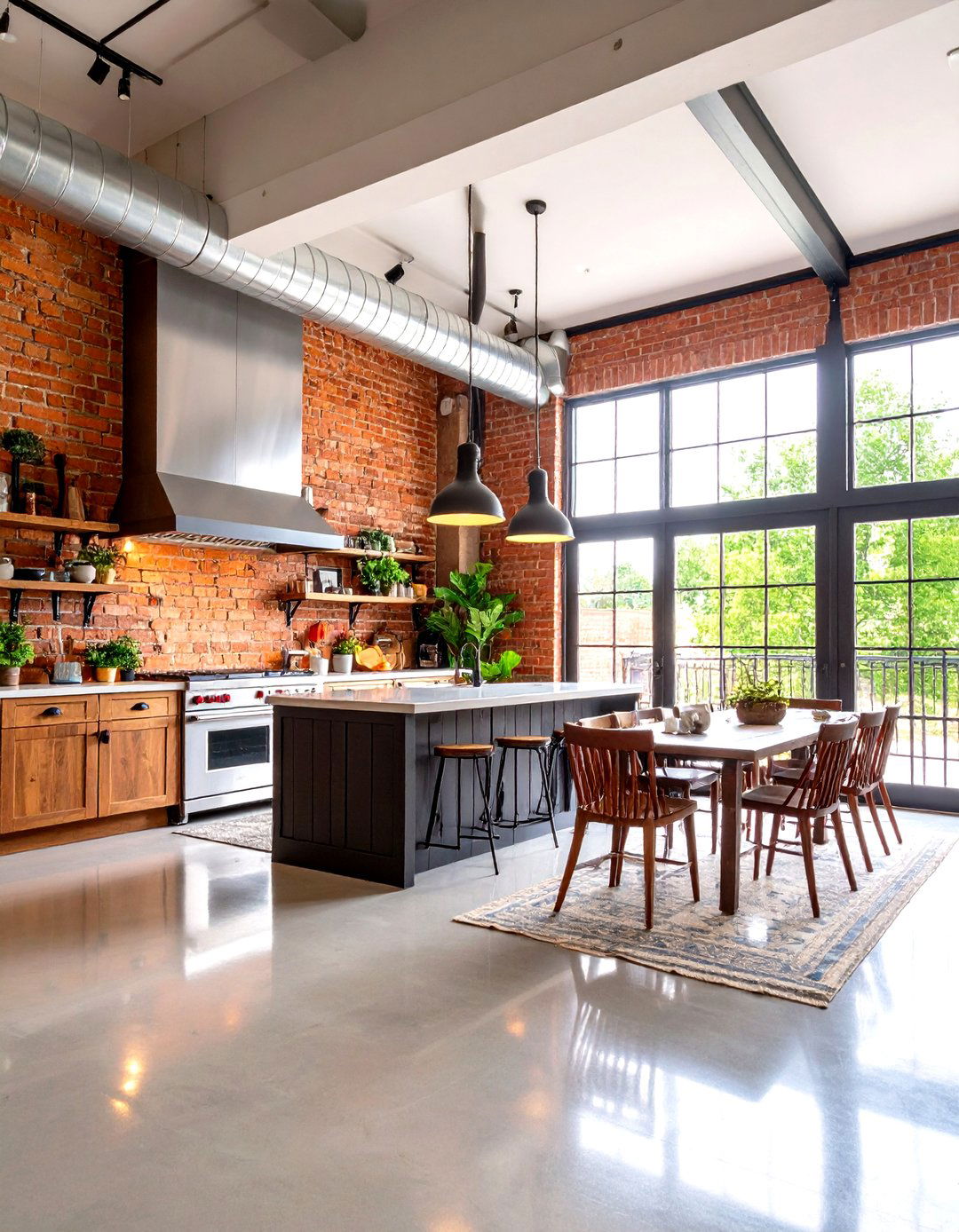 The Industrial Farmhouse Loft - 30 farm house design ideas