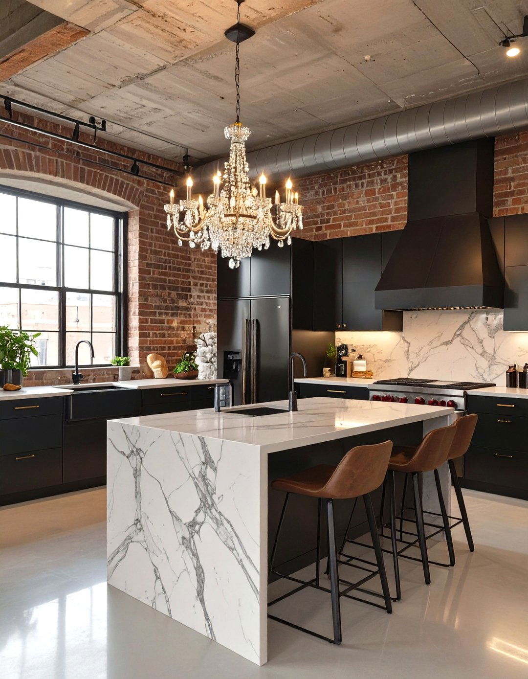 The Industrial Glam Kitchen - 30 industrial style interior design ideas