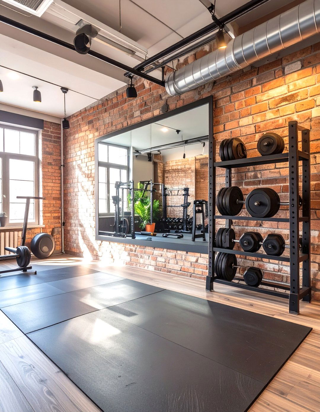 The Industrial Home Gym - 30 industrial interior design ideas