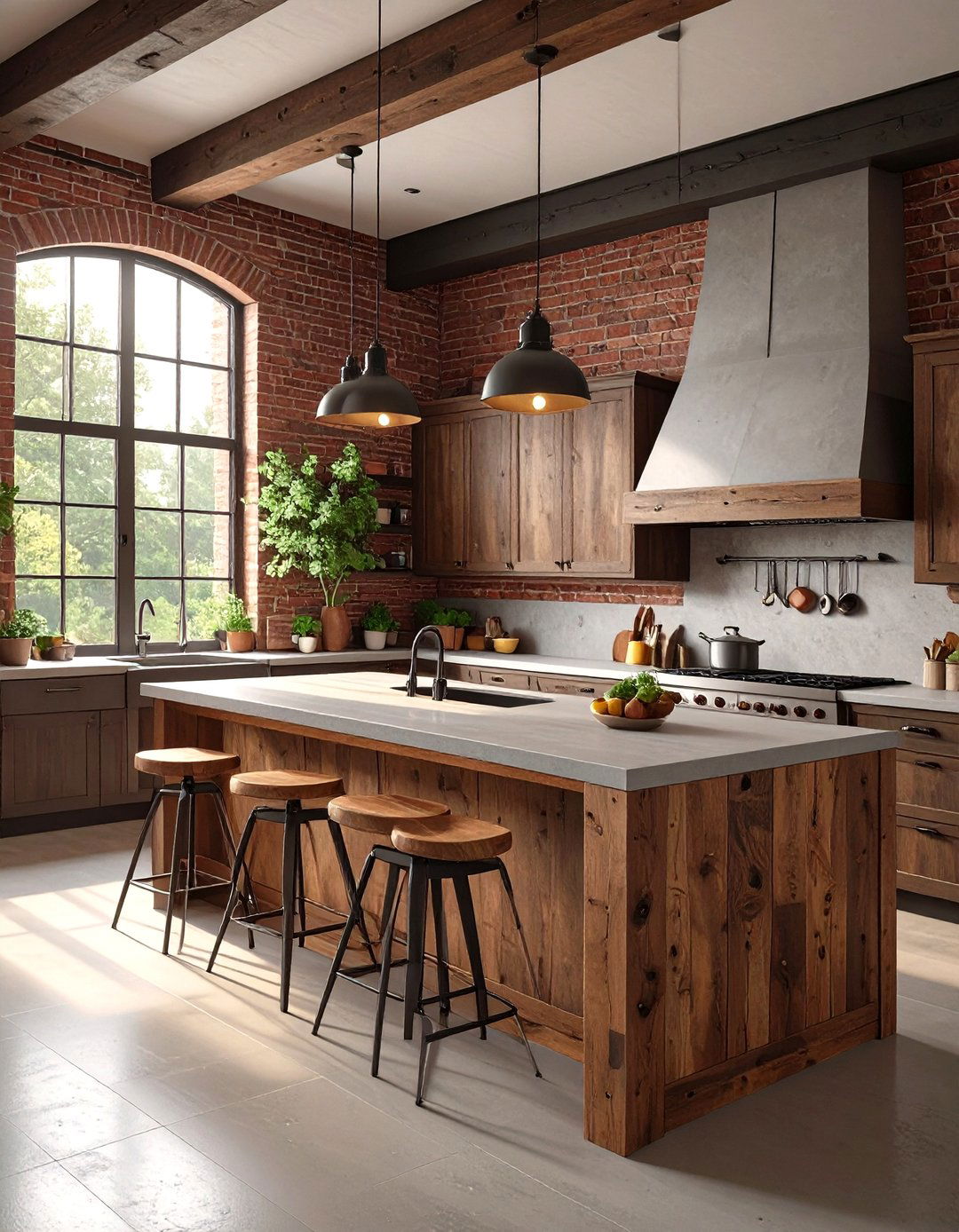 The Industrial Infused Rustic Kitchen - 30 modern rustic interior design ideas