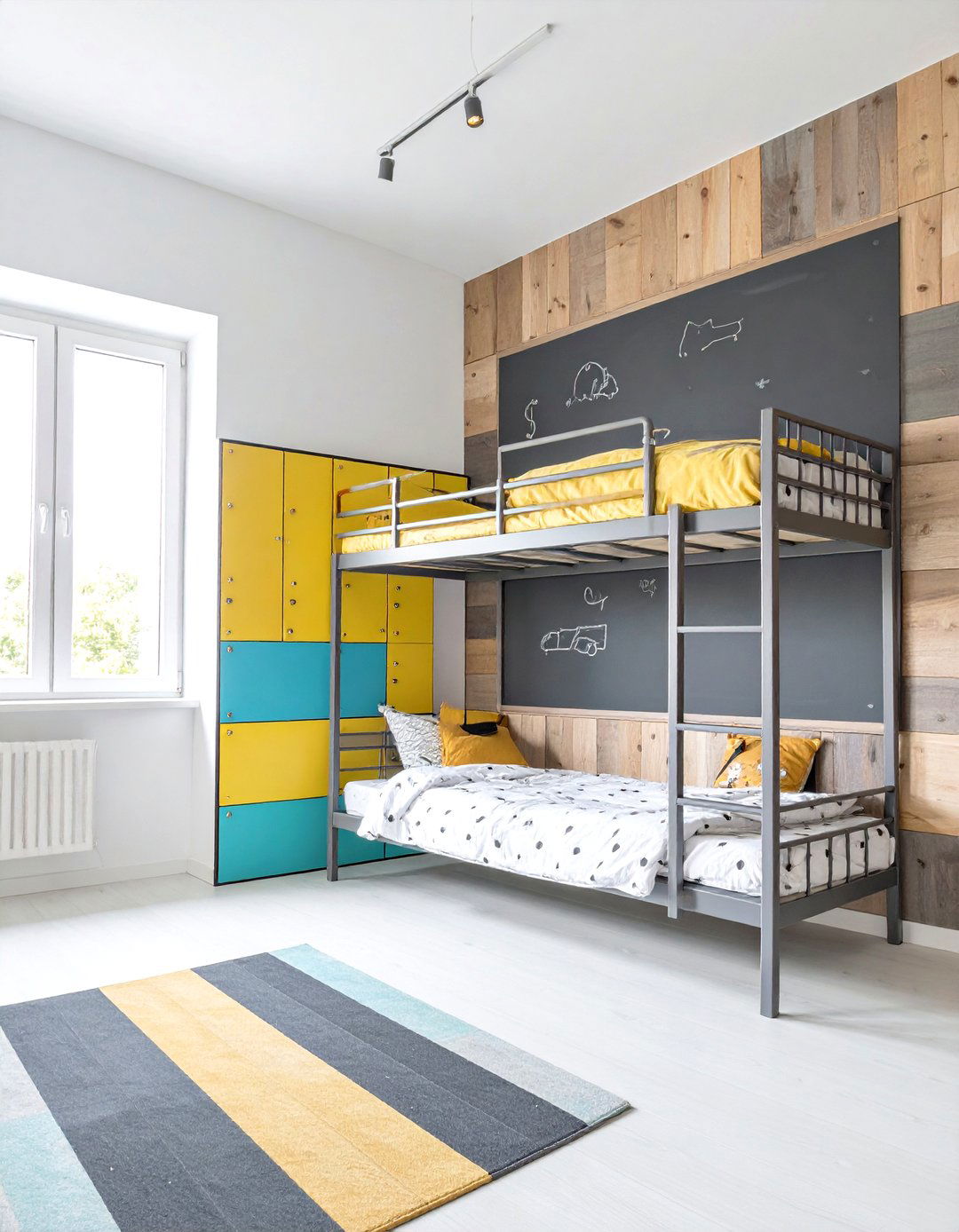 The Industrial Kids Room with a Playful Twist - 30 industrial interior design ideas