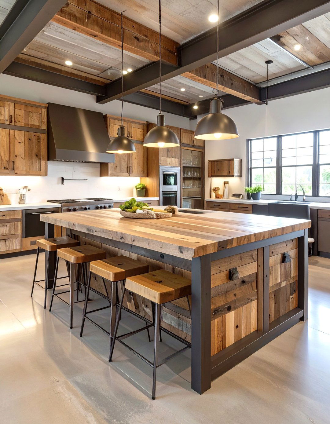 The Industrial Kitchen Island as a Centerpiece - 30 industrial kitchen design ideas