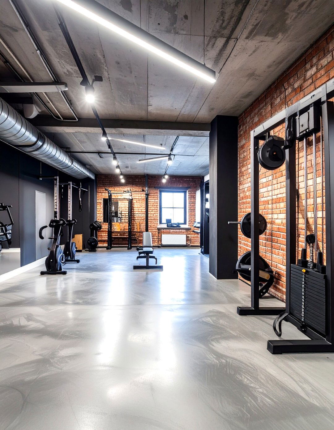 The Industrial Loft Basement Gym - 30 basement home gym ideas