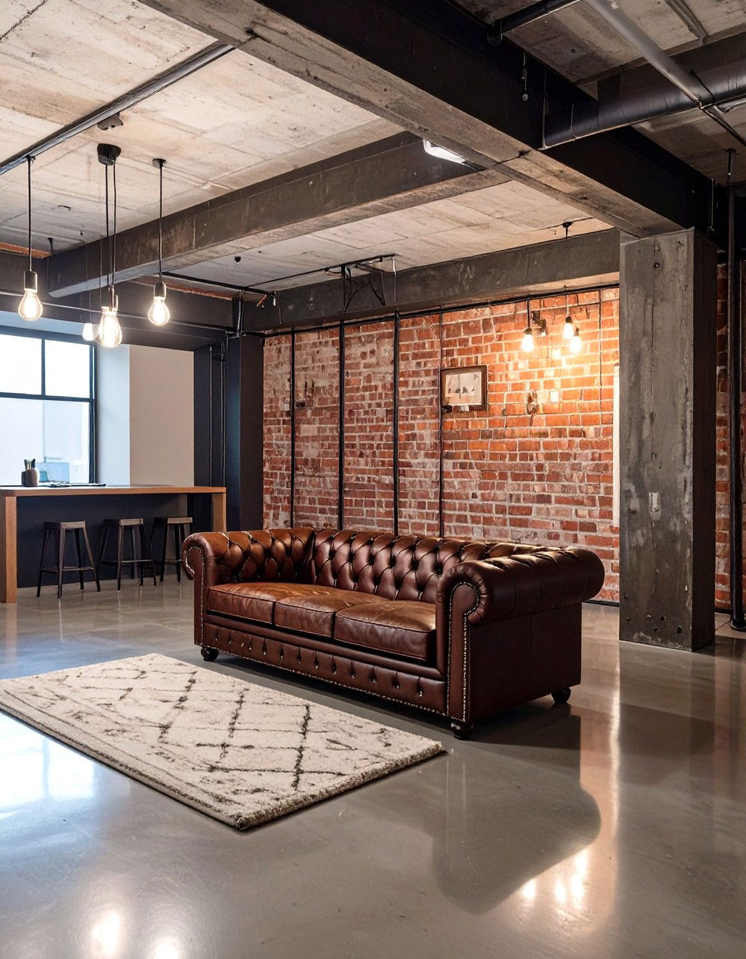 The Industrial Loft Basement - 30 man cave basement ideas