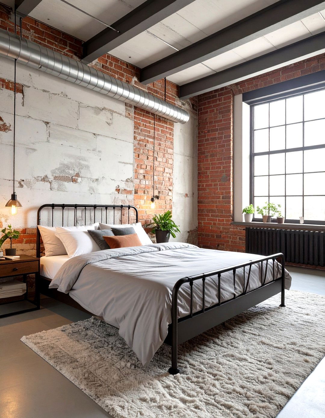The Industrial Loft Bedroom - 30 luxury modern bedroom ideas