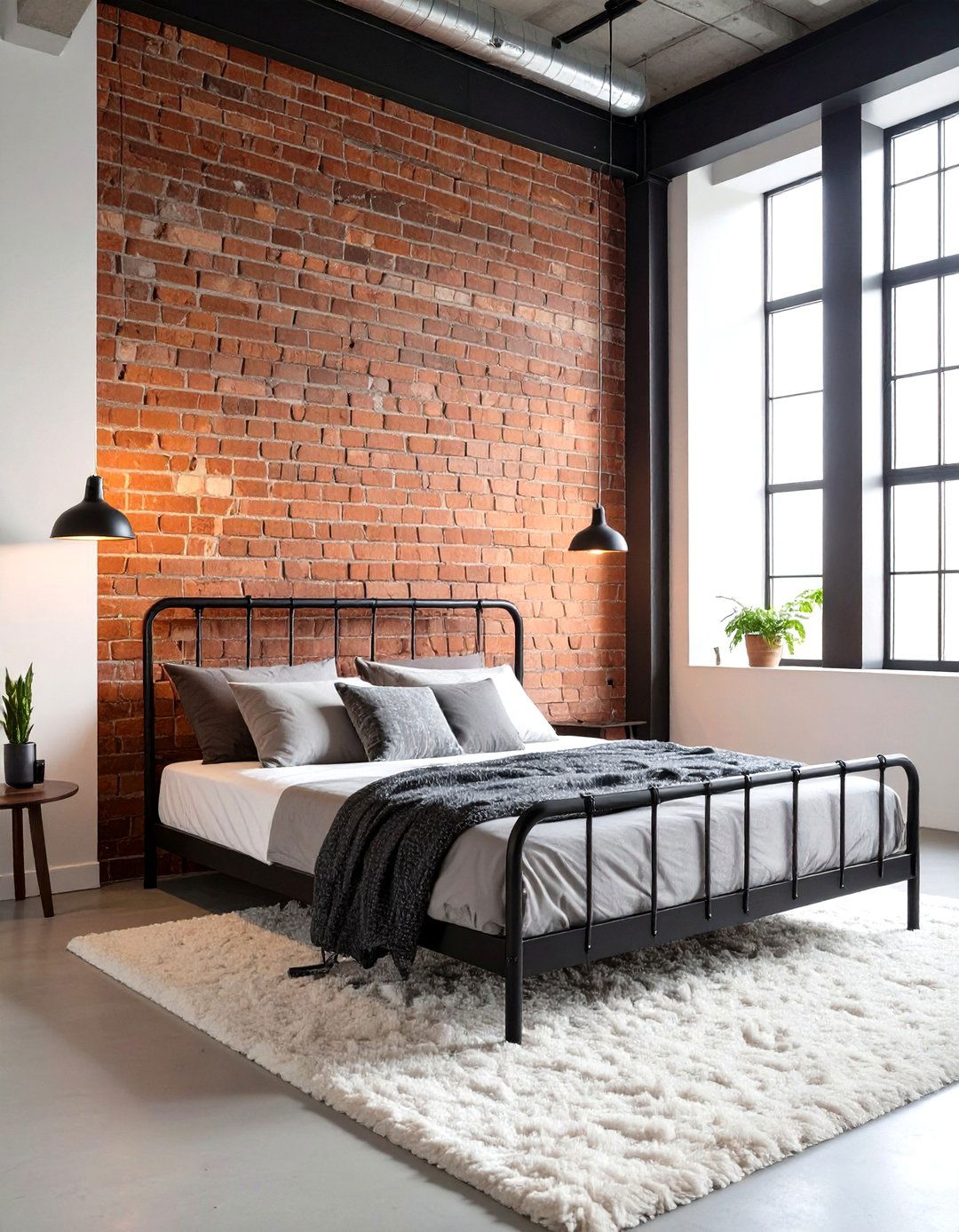 The Industrial Loft Bedroom - 30 master modern luxury bedroom design ideas