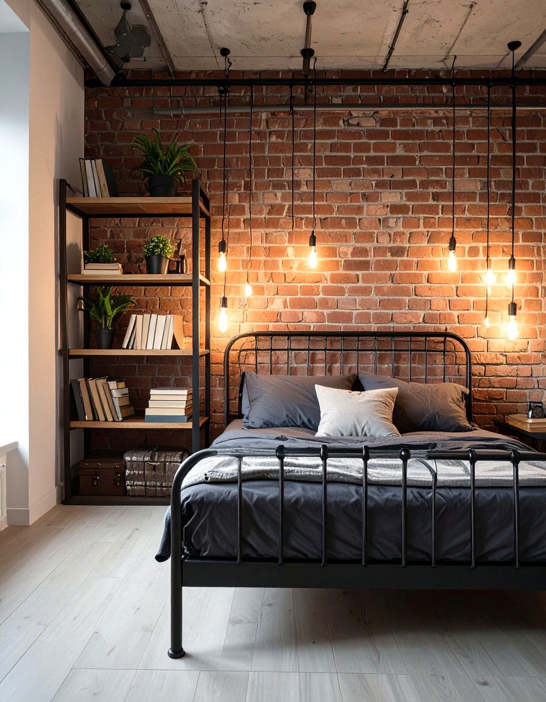 The Industrial Loft Bedroom - 30 mens bedroom ideas on a budget