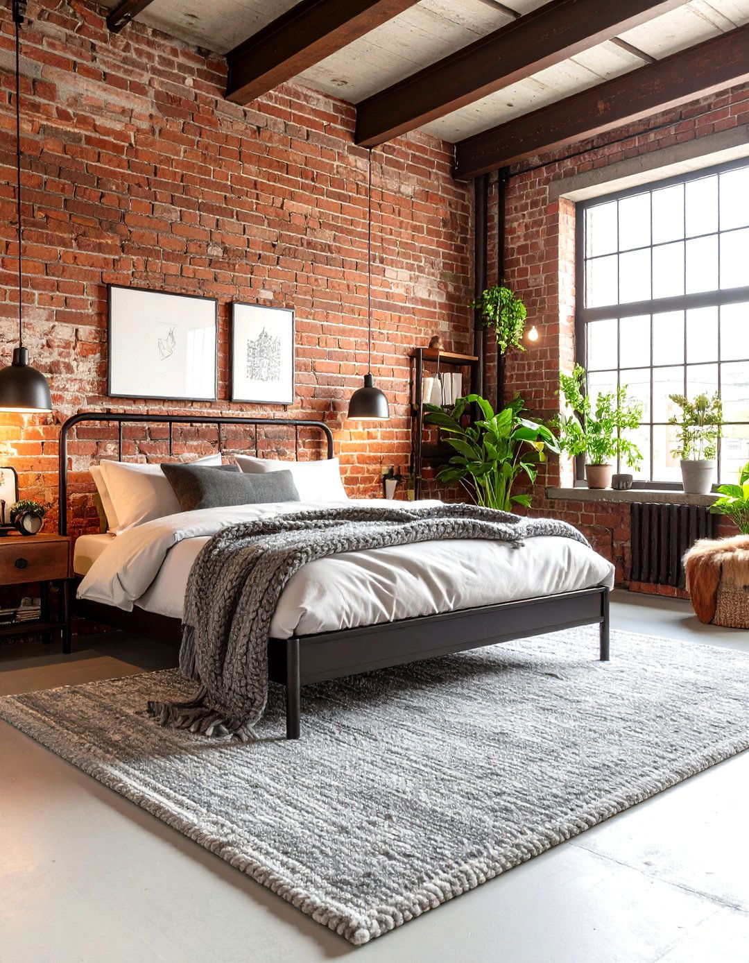The Industrial Loft Bedroom - 30 aesthetic cozy bedroom ideas
