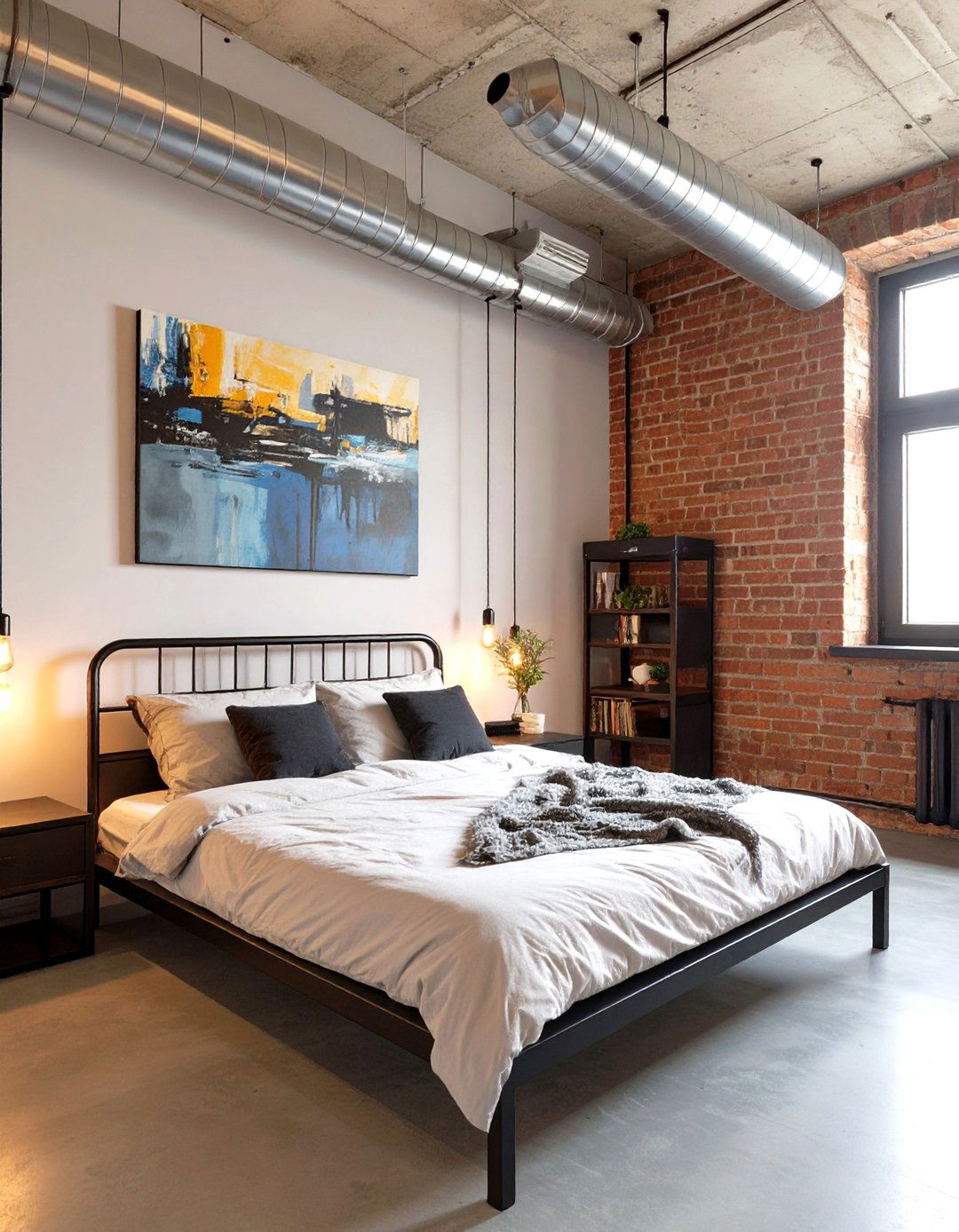 The Industrial Loft Bedroom - 30 cool bedroom ideas