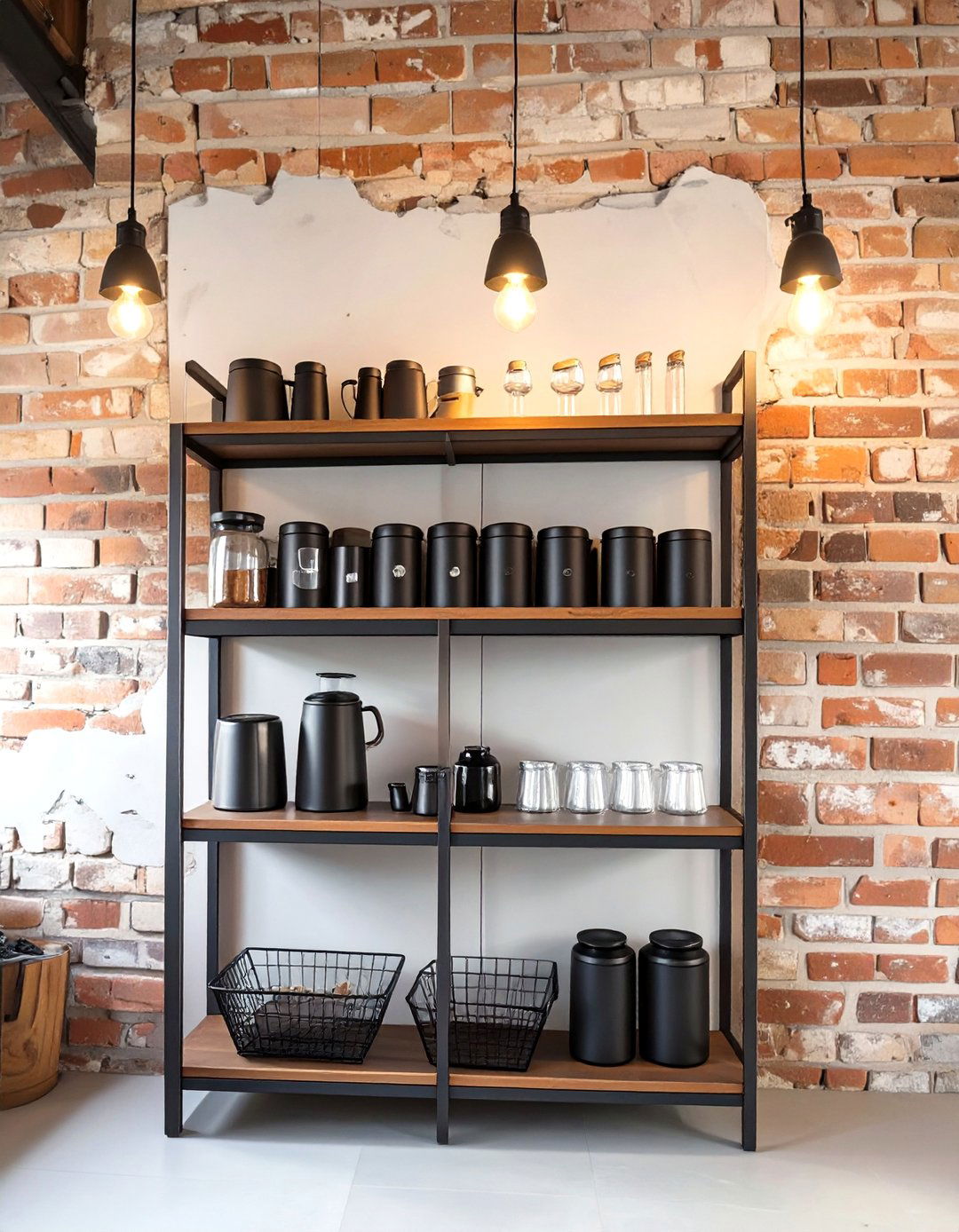 The Industrial Loft Coffee Bar Idea - 30 coffee bar ideas for kitchen