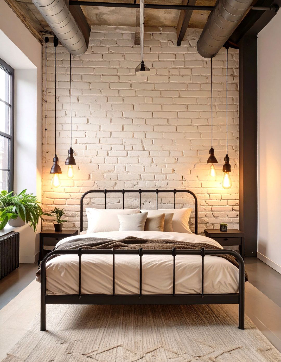 The Industrial Loft Cream Bedroom - 30 cream bedroom ideas