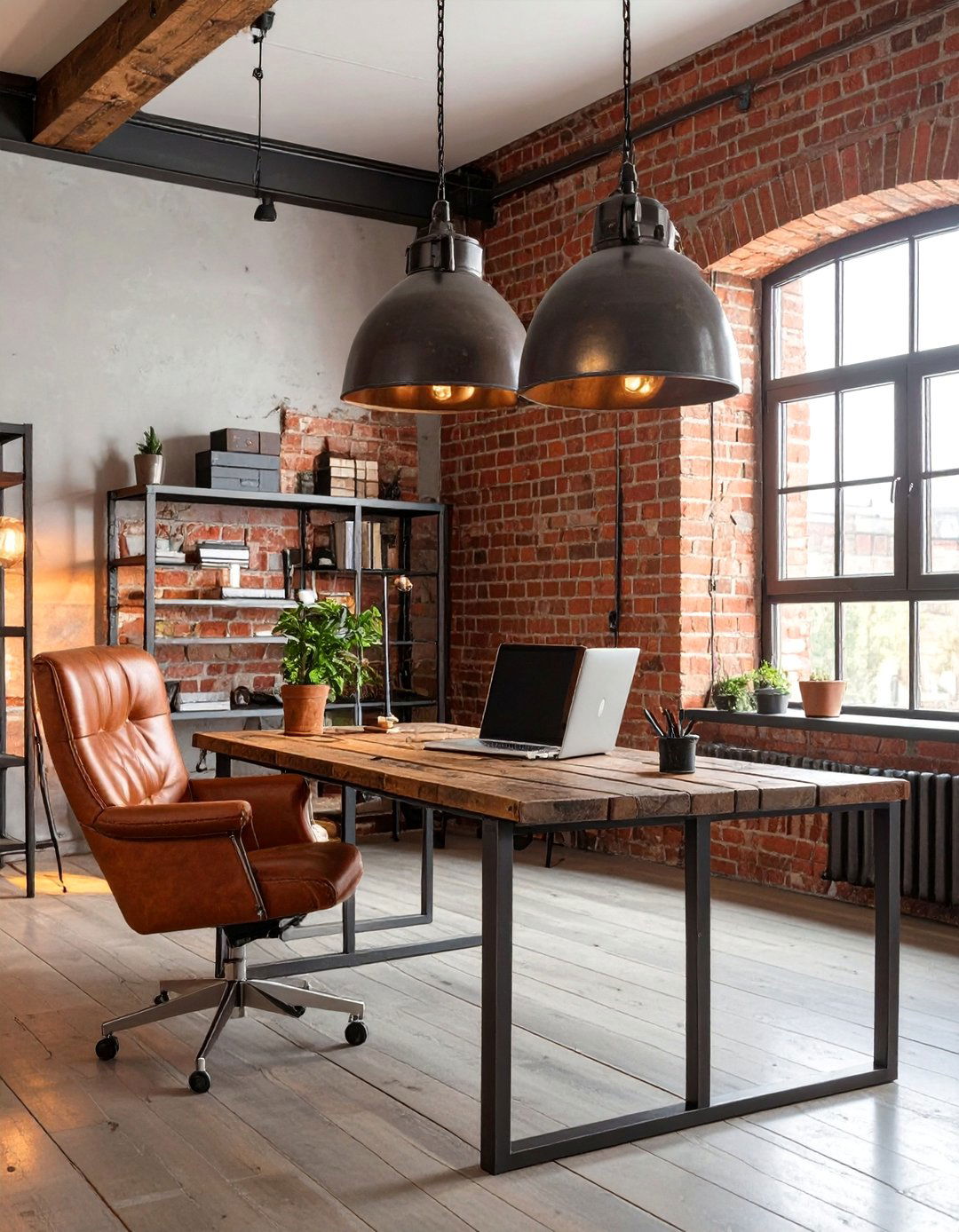 The Industrial Loft Home Office - 30 best decor ideas for home office