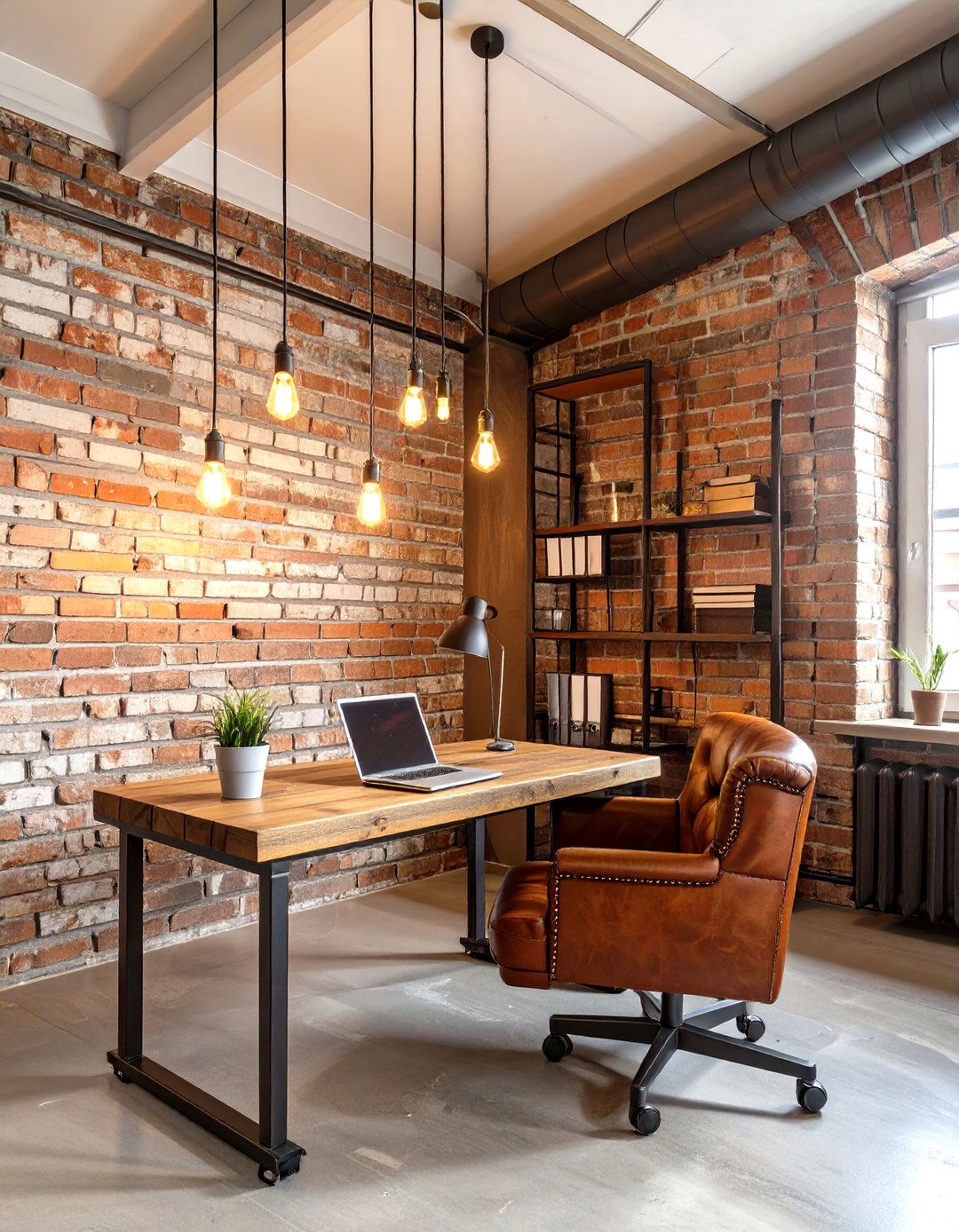 The Industrial Loft Home Office - 30 cool home office ideas