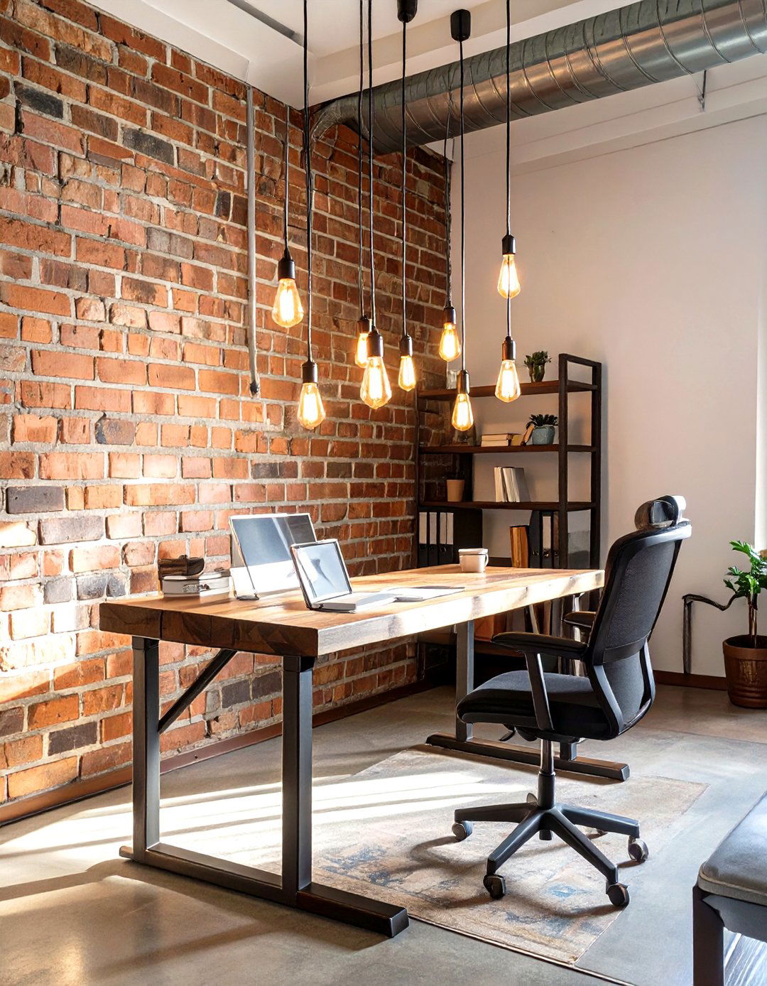 The Industrial Loft Home Office - 30 home office interior design ideas