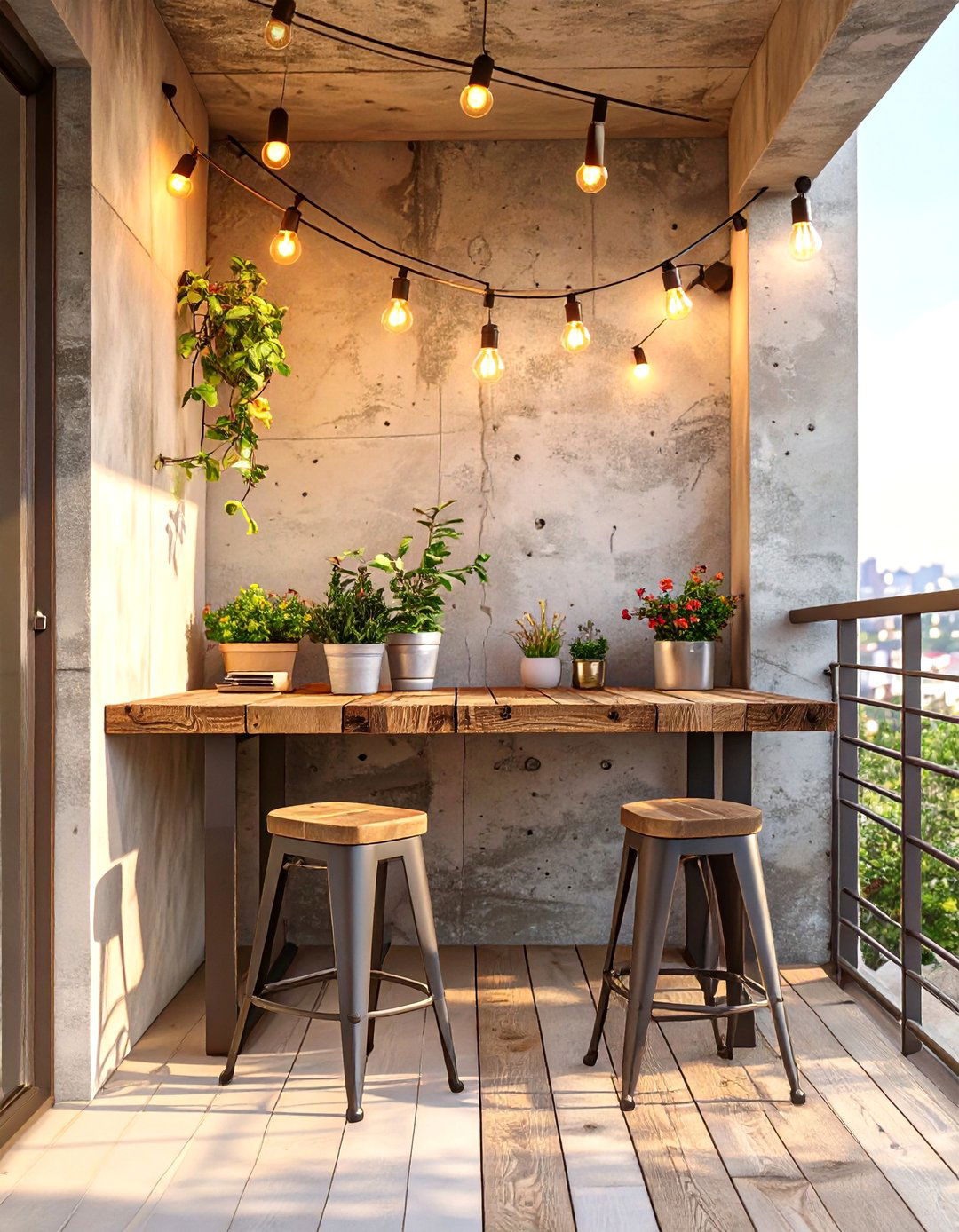 The Industrial Loft Inspired Balcony - 30 best ideas for outdoor living spaces