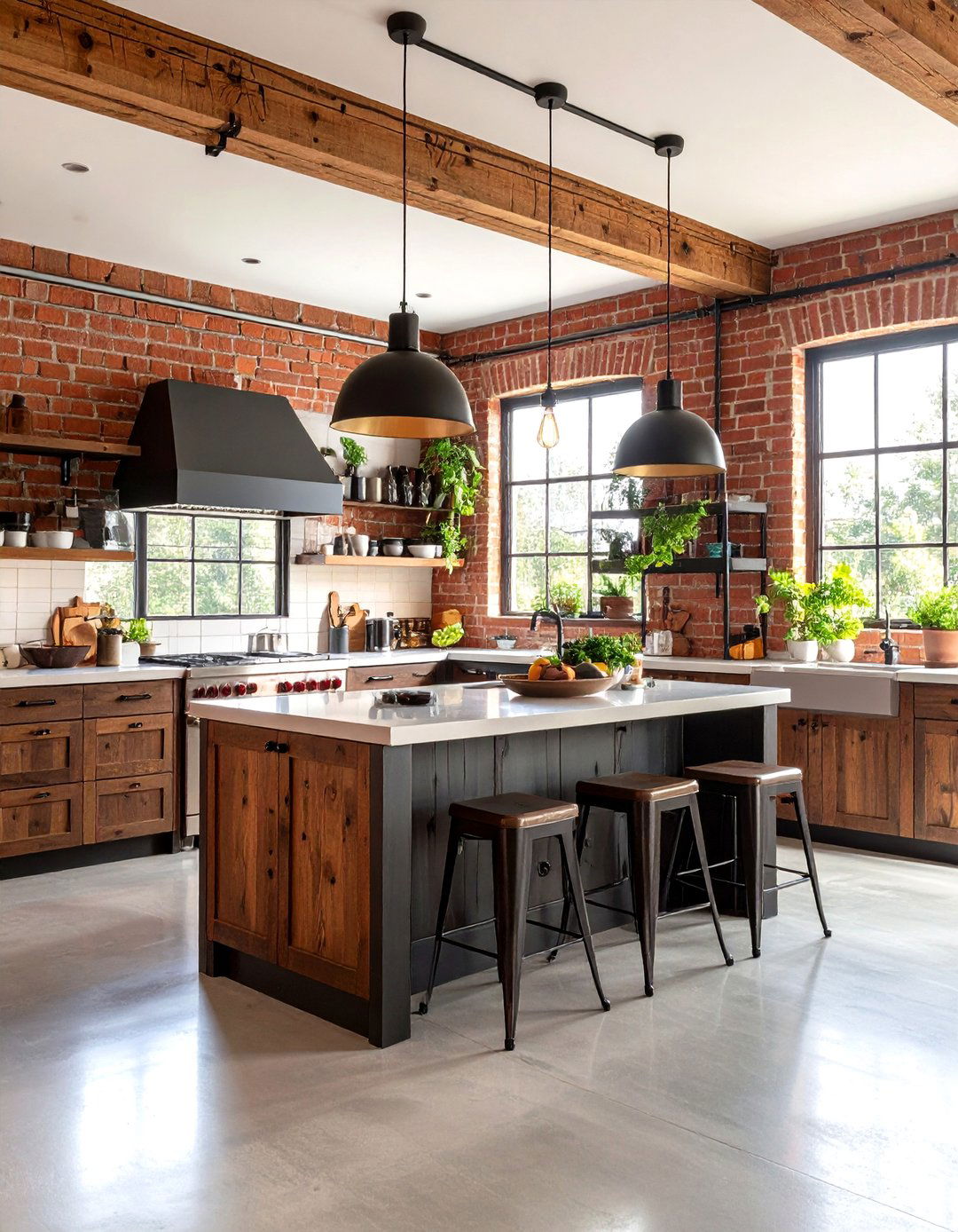The Industrial Loft Kitchen - 30 3d kitchen design ideas