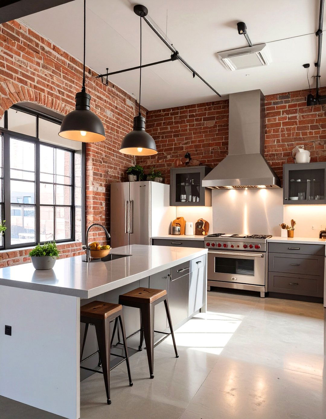 The Industrial Loft Kitchen - 30 free online kitchen design ideas
