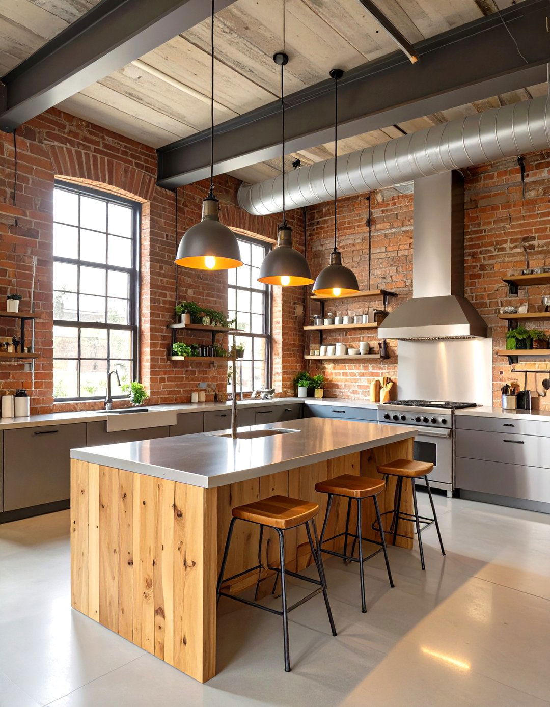 The Industrial Loft Kitchen - 30 home design games ideas
