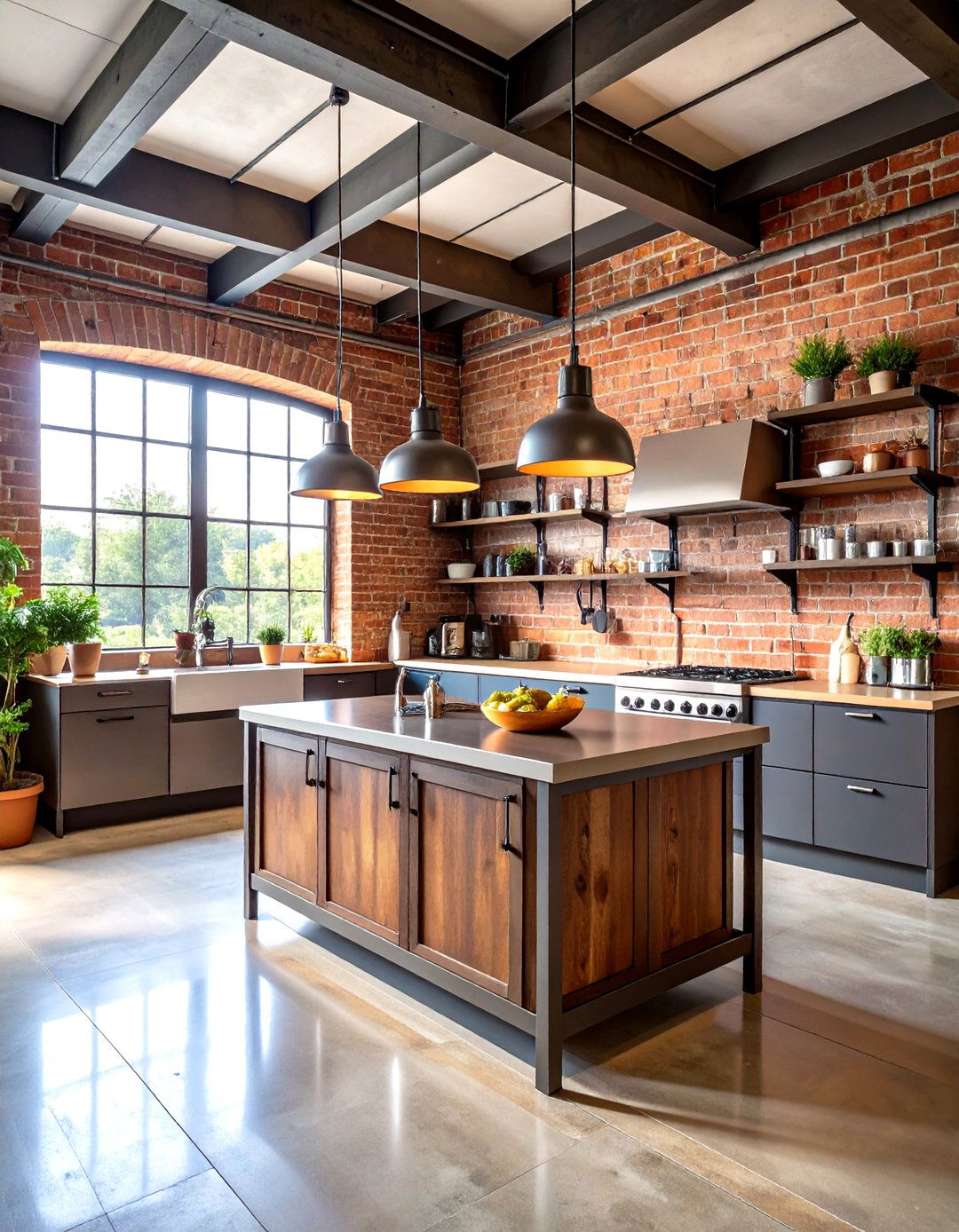 The Industrial Loft Kitchen - 30 kitchen decor ideas